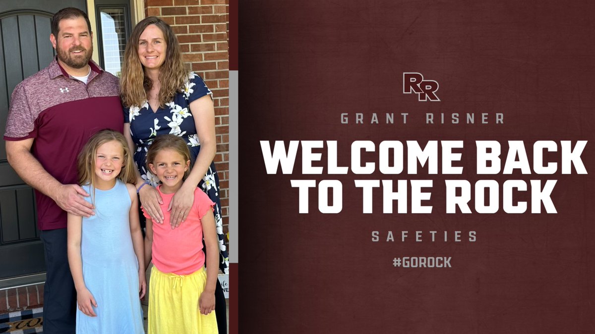The Brotherhood is thrilled to welcome coach Grant Risner, his wife Shannon, and daughters Grace and Hadley back to the Rock!  Once a Dragon, always a Dragon!  Join us in giving the Risners a warm welcome back when you see them around campus!