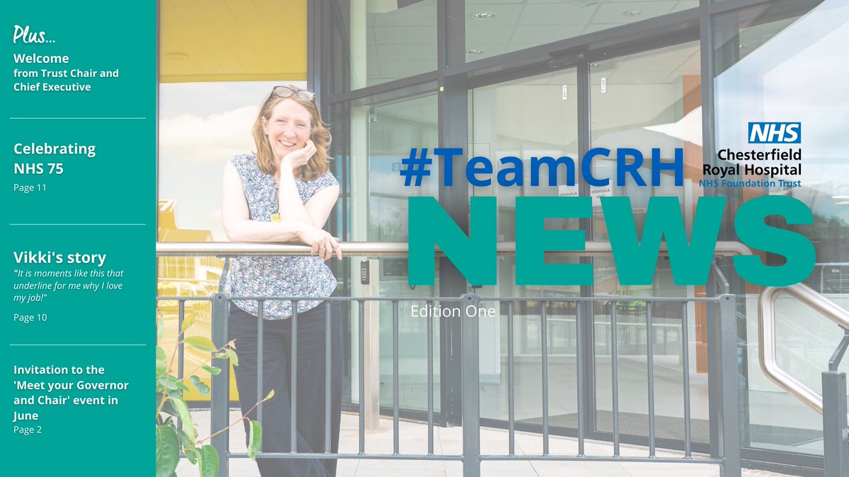 ＹＯＵ ＳＡＩＤ， ＷＥ ＤＩＤ 📢📰
Our colleagues told us they wanted a Trust magazine, and today we're delighted to bring you our first edition of #TeamCRHNews - a name chosen by our colleagues ✅

👀Take a look here: chesterfieldroyal.nhs.uk/get-involved/o…
