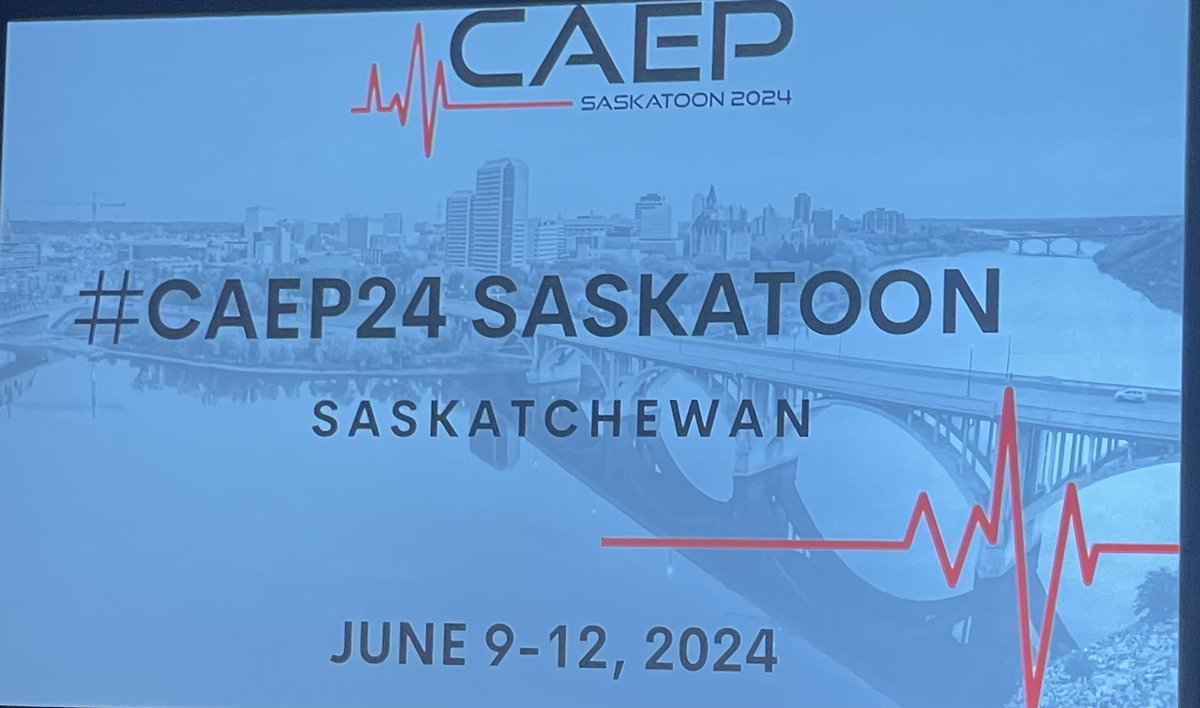 Looking forward to welcome you all at #CAEP24 in Saskatoon! Get ready for an exciting conference filled with innovative ideas, networking opportunities, and cutting-edge research in the field of emergency medicine. Let's learn, share, and grow together! #CAEP23 @CAEP_Docs