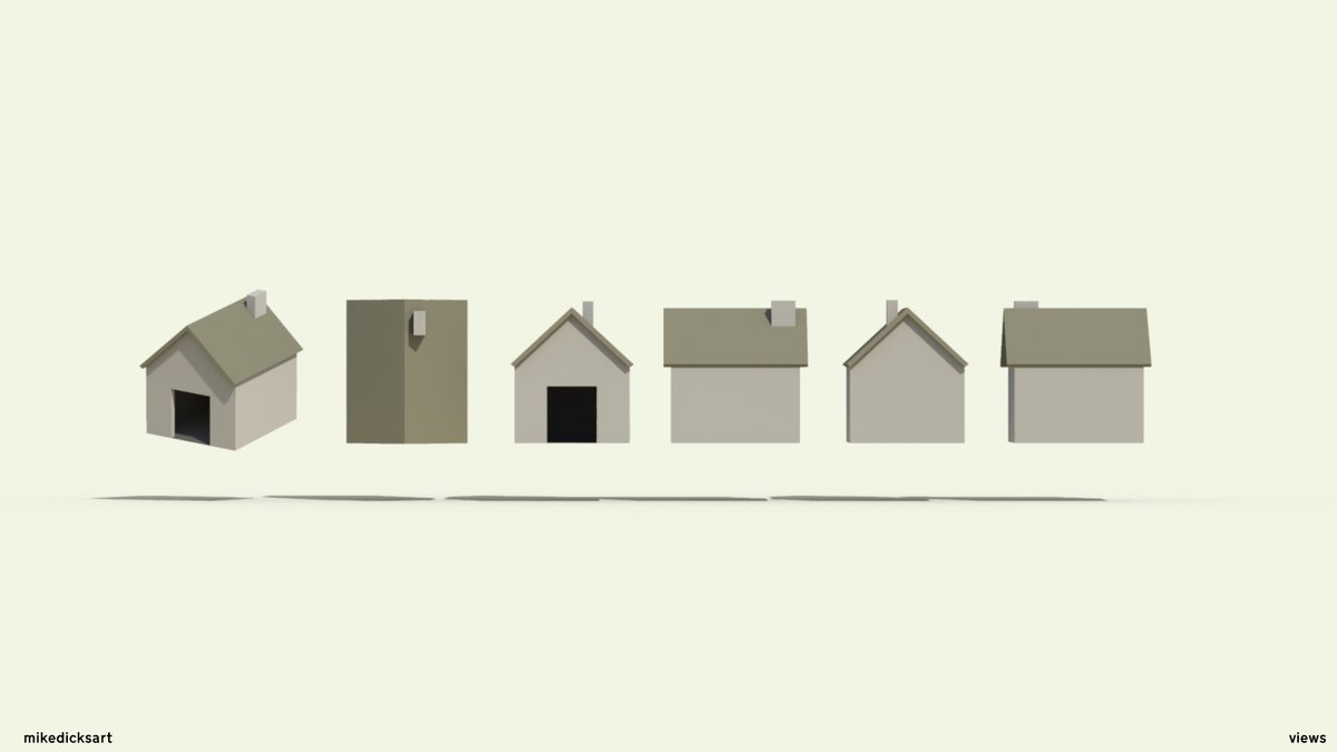 Bit niche - here is a @shaderlight render of the @sketchup Views toolbar. 

Why draw it?

Looking for inspiration, staring at the screen - draw what you see.