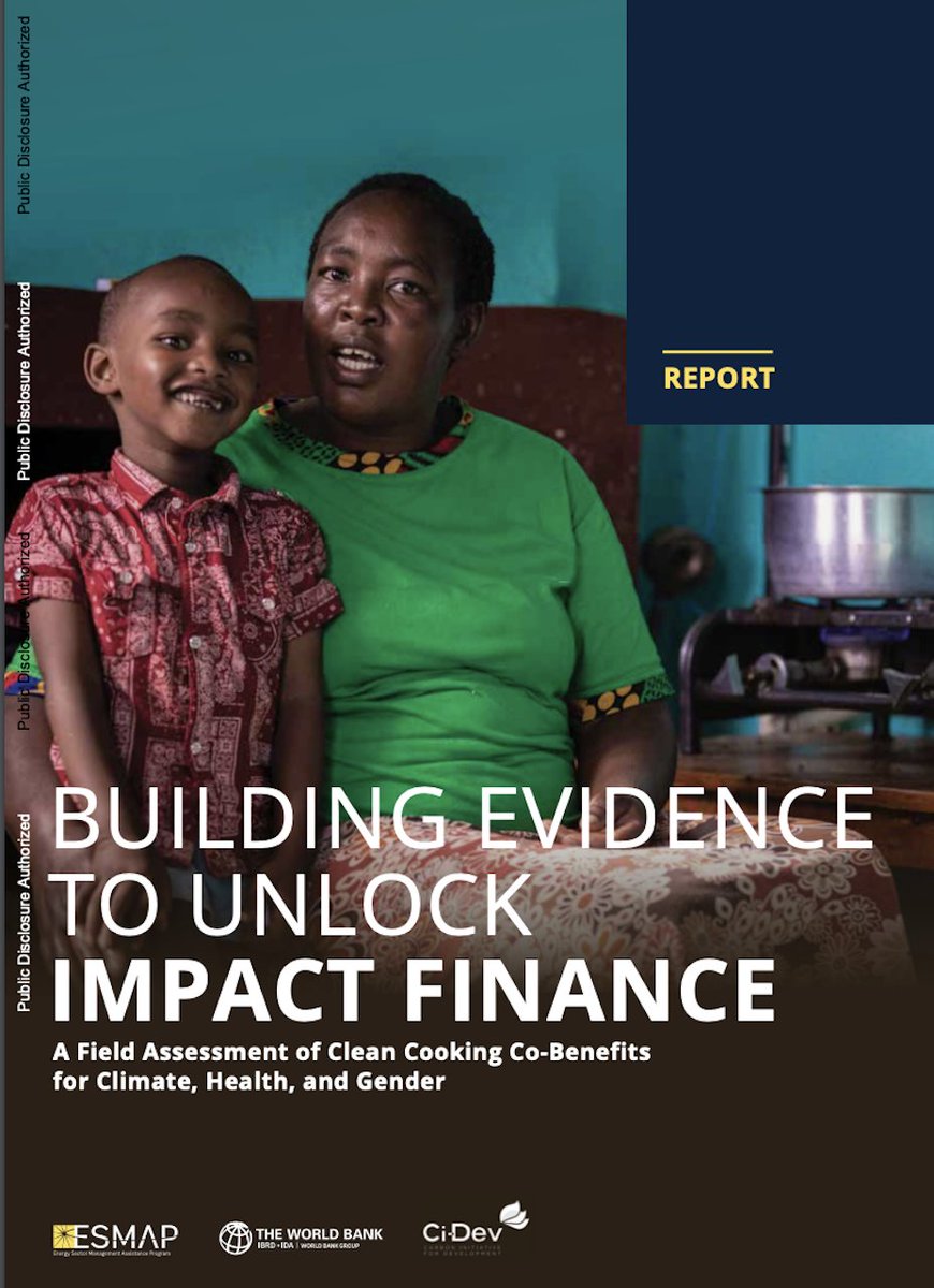 A <a href="/WorldBank/">WorldBank</a>’s #ESMAP, <a href="/IFC/">IFC</a> &amp; <a href="/WBG_Climate/">World Bank Climate</a> report on #CleanCooking explores, among other things, the feasibility and potential of measuring co-benefits in clean cooking interventions. A must-read for researchers, donors, governments &amp; investors: wrld.bg/39Sq50Oxbe9
