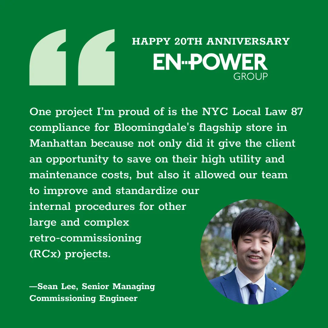 We continue to celebrate ENPG's 20th Anniversary with proud moments from our team! Take a moment to read stories from Amalia Cuadra, Tom Morrison, Mitch Karasik, and Sean Lee! Click on the graphics to read about it! buff.ly/3N6Zijr #ENPOWER20Years #ENPG