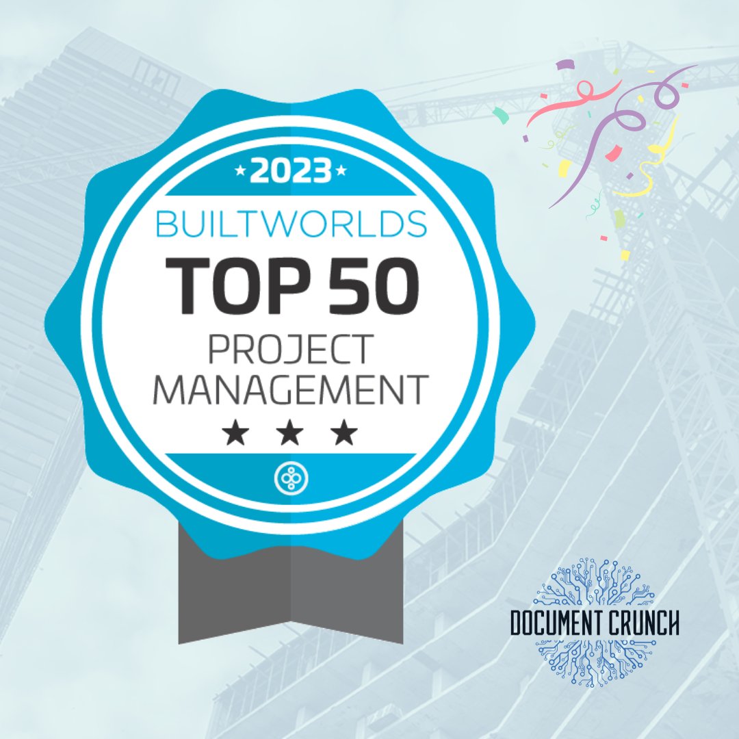 DocumentCrunch's tweet image. We are honored to be on this list and we can&apos;t wait to be featured at the @builtworlds Construction Tech Conference in July! 2/2

#construction #contracts #ContractCoPilot #contract #contractAI #CrunchAI #contech #builtworldsconstructiontechconference