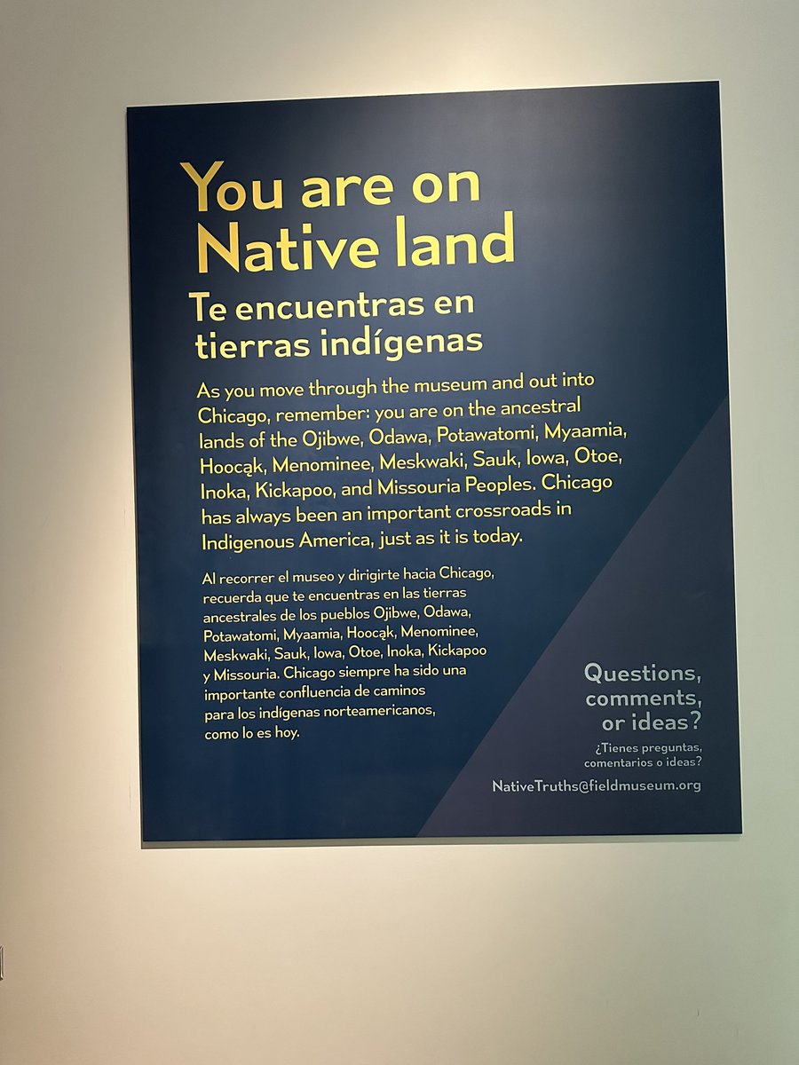 sandyosullivan's tweet image. #NativeTruths at @FieldMuseum