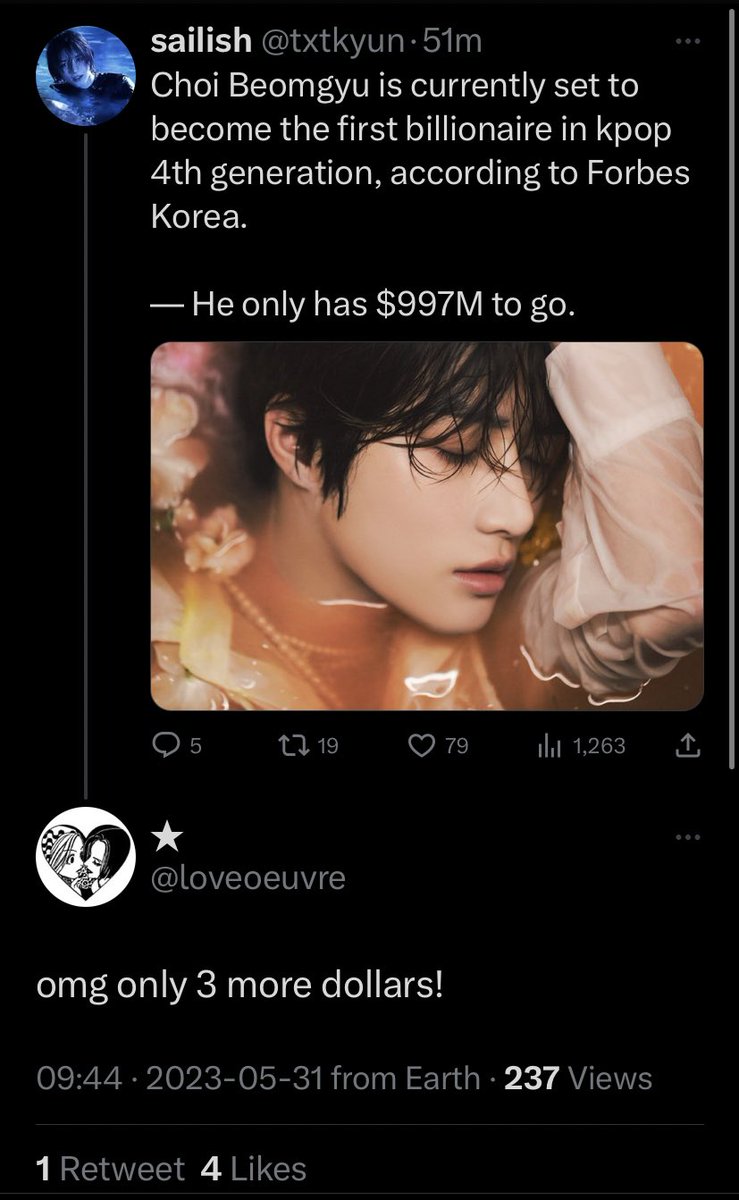 Moa Struggles On Twitter beomgyu Rich 