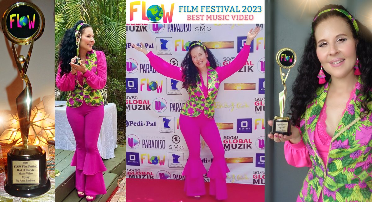 YAY!😊My Friends I'm BEYOND HAPPY To Share That My "FLYING" MUSIC VIDEO Was Chosen As "BEST MUSIC VIDEO" 2023🏆At The <a href="/FLOWFilmFest/">FLOW</a> Awards Ceremony On Sun May 28, 2023 
Not Only Did I Win "BEST MUSIC VIDEO" 🏆But I Also Performed My Song "FLYING" LIVE  At Awards Ceremony Too🎶😊