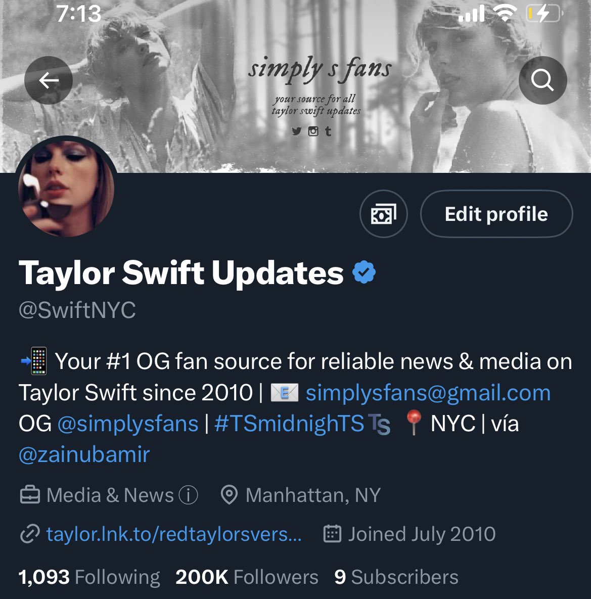 Taylor Swift Updates tweet media