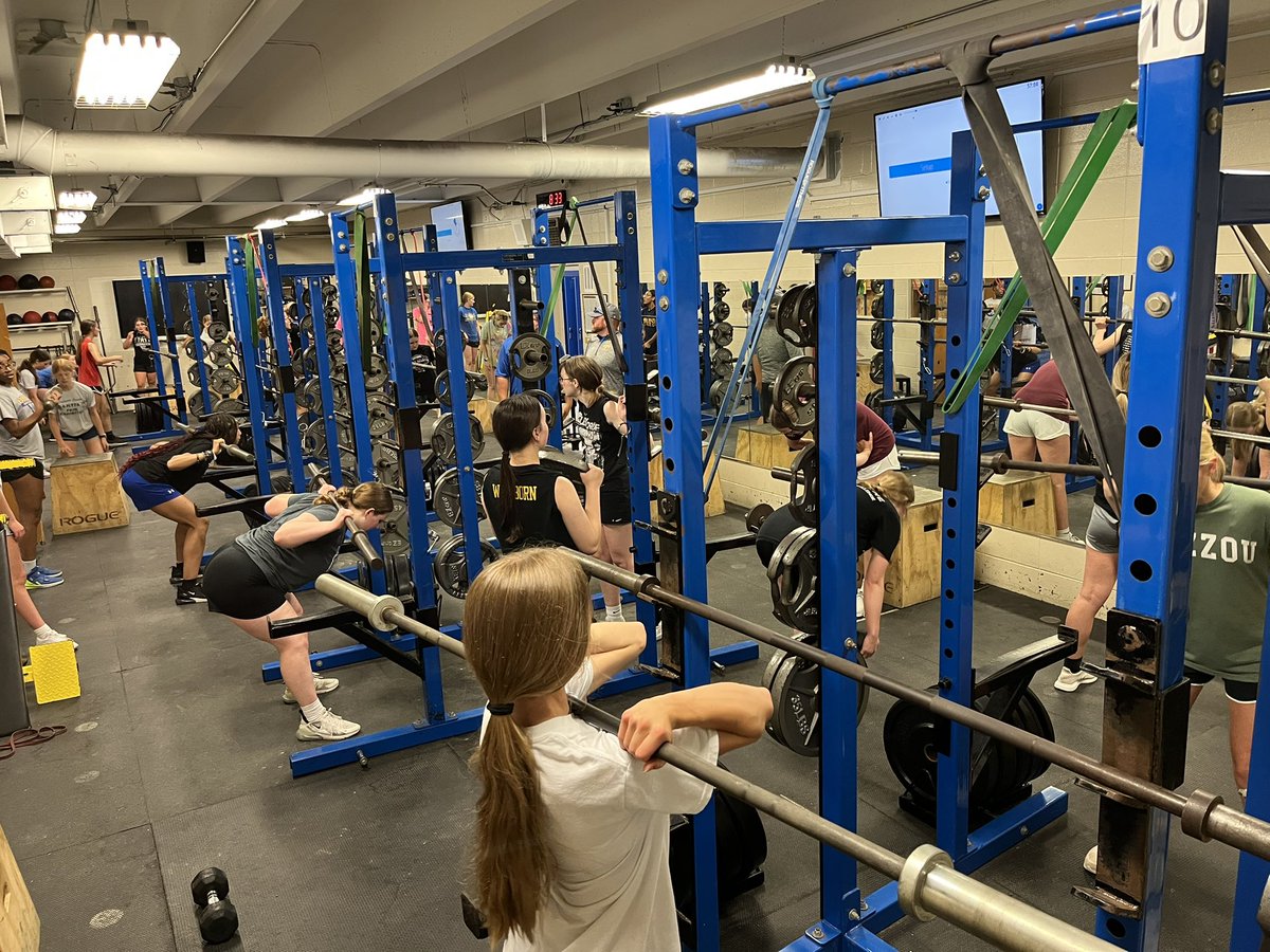 28 girls in the weight room day one! Super proud of everyone showing up to put in the preseason work!