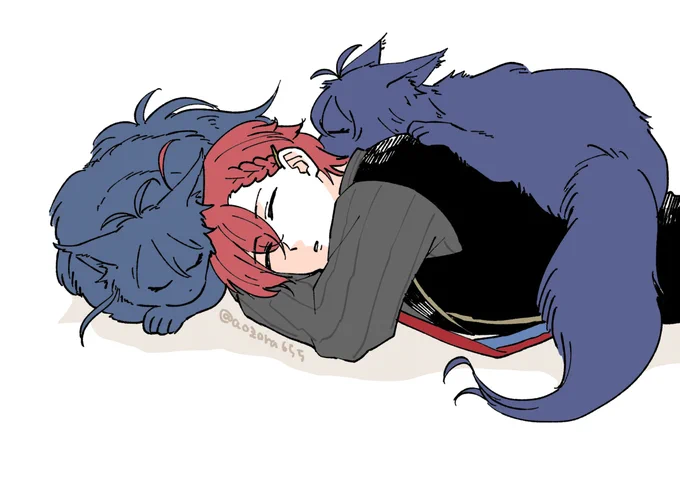 おやすみだざぴのもふもふ添え