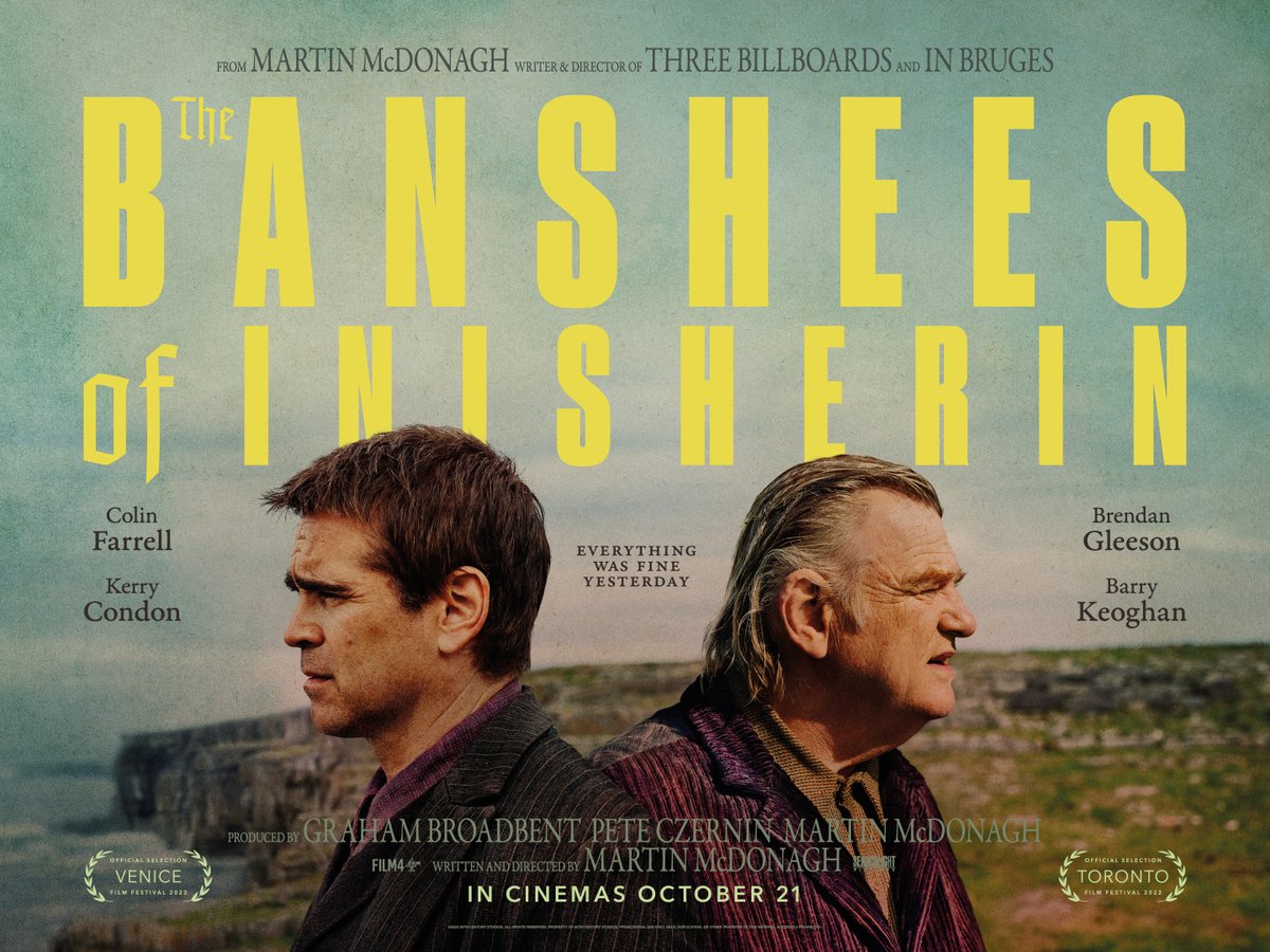 📽️ The Banshees of Inisherin (15)
🗓️ Wednesday 7th June @ 1:45pm & 7:30pm

Tickets: ow.ly/MlC050OAZ9q

#whatson #havant #hampshire #emsworth #leighpark #chichester #waterlooville #haylingisland #portsmouth #cinema