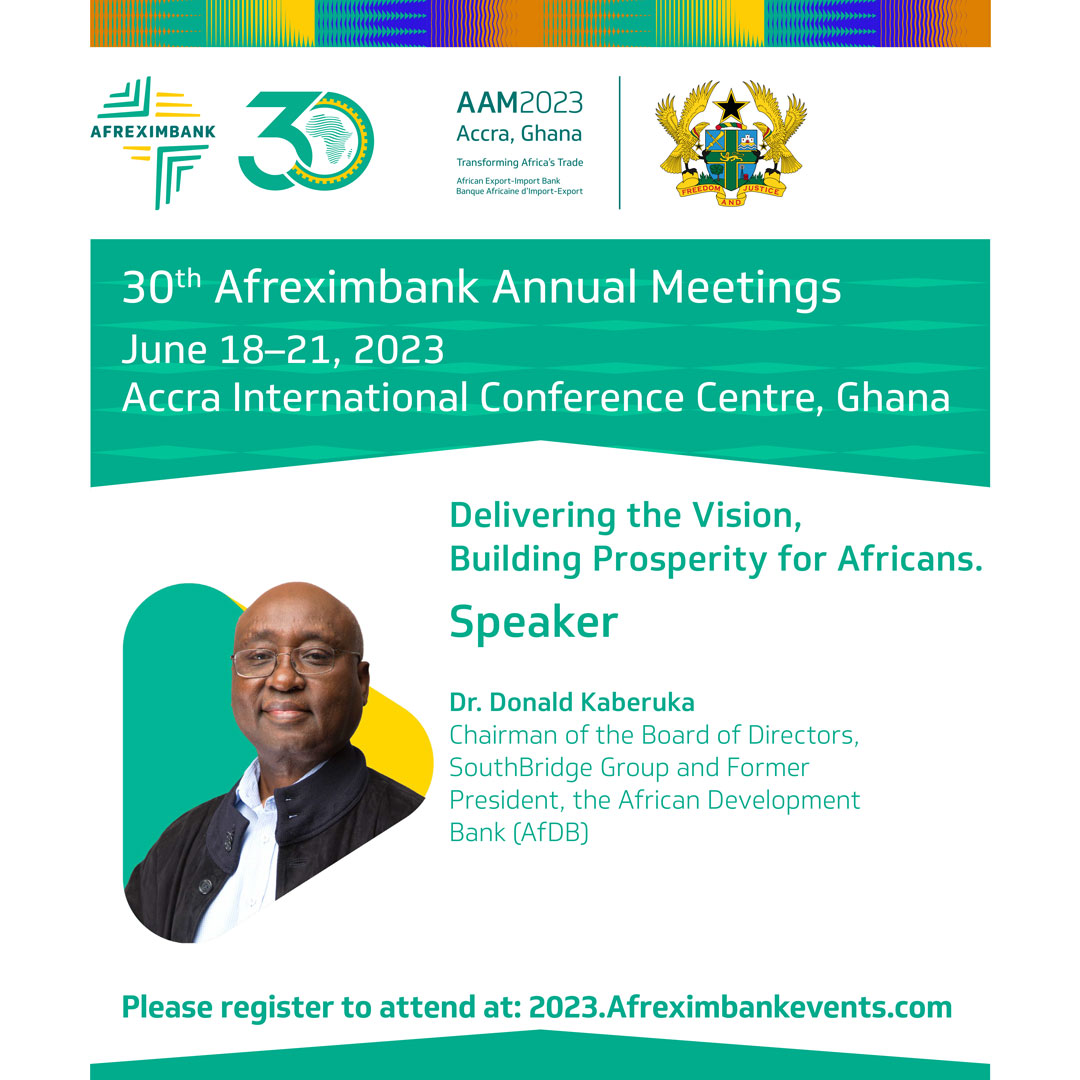 Dr. Donald Kaberuka, Chairman of the Board of Directors, SouthBridge Group and Former President, the African Development Bank (AfDB), will also be in attendance at the #AAM2023, and will be speaking under the overarching theme, (cont.)