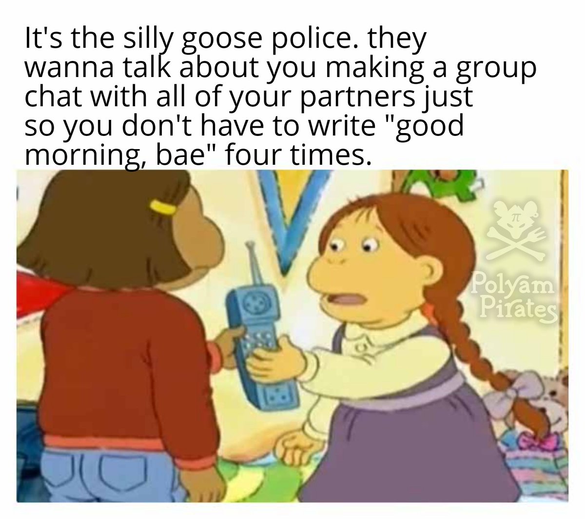 I'm going to silly goose jail.

#ethicalnonmonogamy #polyamemery #polyamory #memes #relationshipadvice #polyampirates #polyamorymemes #polyamorousmemes #sillygoose #goosejail