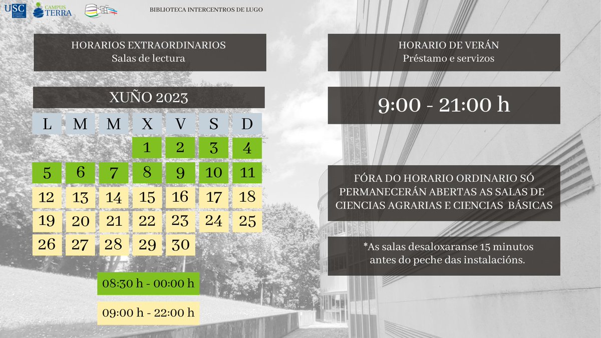 Biblioteca Intercentros do Campus de Lugo (USC) tweet media