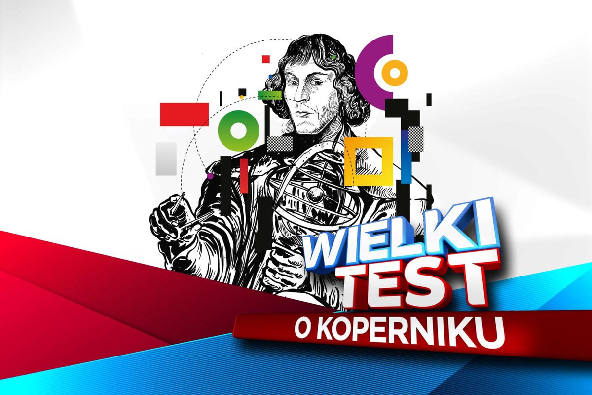 MEN_GOVPL's tweet photo. 🗓️ W tym roku przypada 550. rocznica urodzin M. Kopernika. Z jakich jego prac i odkryć korzystamy do dziś? 🪐🔭 #WielkiTest o Koperniku już dziś o 21:05 w #TVP1.
📱 Na 28 pytań będzie można odpowiadać zarówno na stronie, jak i na smartfonach za pomocą aplikacji WIELKI TEST TVP! https://t.co/jv1Kxnxq3Z