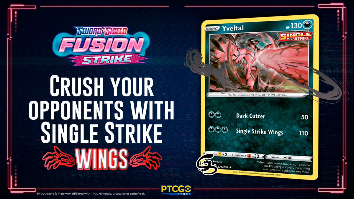 ptcgostore's tweet photo. 🤖Trainers!🤖
Welcome back to Card Alert! Today we have a cool card if you’re playing Lugia VSTAR: Yveltal!
Find yours here! ▶️ https://t.co/jqwXvpu5dk ◀️
#PtcgoStore #pokemon #yveltal #paldeaevolved #pokemonscarlet #pokemonviolet #pokemonscarletandviolet #nintendo https://t.co/tPwmTf88om