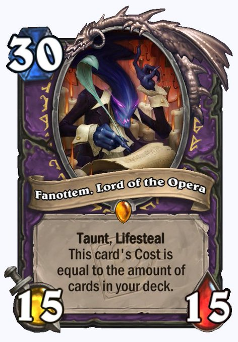 VasallusGame's tweet photo. @Josemicod5 @PlayHearthstone @GamingOxygen @quoromtv @rikipshs 
Fanottem es la mejor carta de todo el miniset. https://t.co/JsyU2ltfZO