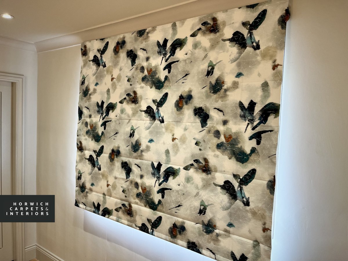 Just completed todays fittings ✅  Roman blinds in Black Edition Orimono