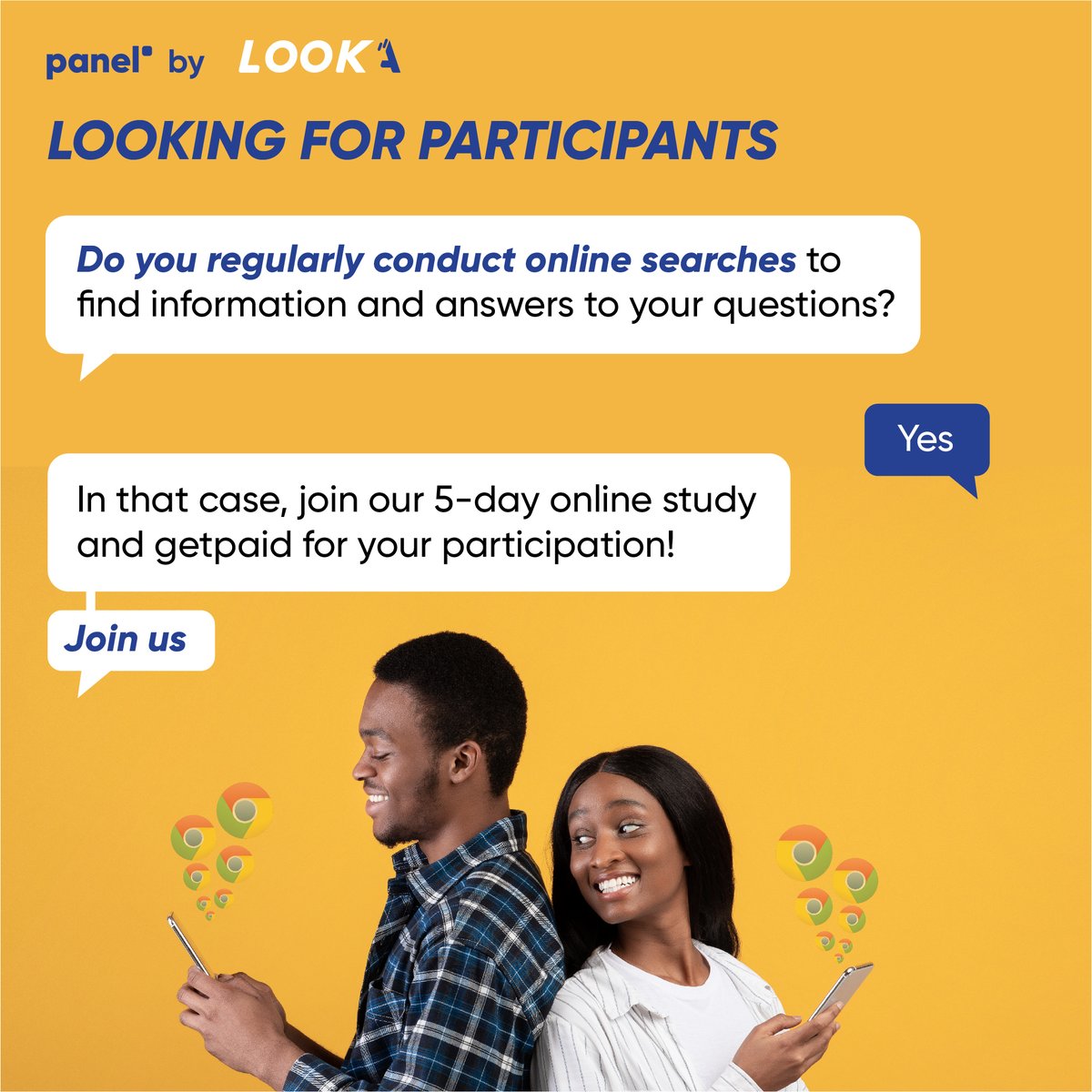 PARTICIPATE AND GET PAID  

👉Do you regularly search for information? 
👉Do you live in South Africa or Ghana?  

If yes, participate in our remote study. Answer a quick survey 5 times / day (during 5 days) and get paid 20 dollars.  
Click here to join: forms.gle/oMW7XWTNC5wyYr…
