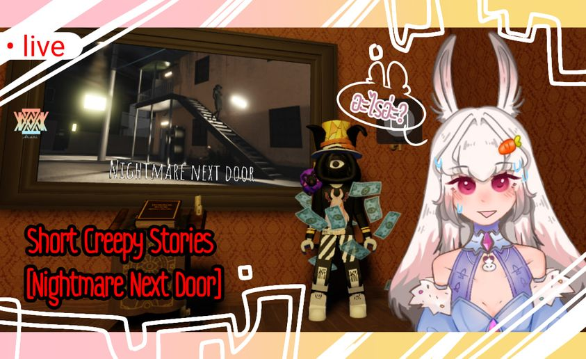 Akari_pjofc's tweet photo. 📷LIVE: Roblox : Short Creepy Stories  | #7
10.45PM
#Violet #LiveViolet #akariprojectoffical #Vtuber #Horror #Game #Roblox #ShortCreepyStories #NightmareNextDoor
Live : https://t.co/rP4eB9CzNZ
F : https://t.co/1O6UjxqeOL
T : https://t.co/g0LgPu0CT1
Y : https://t.co/3TduZxzHc8 https://t.co/DbeoUK7Ljz