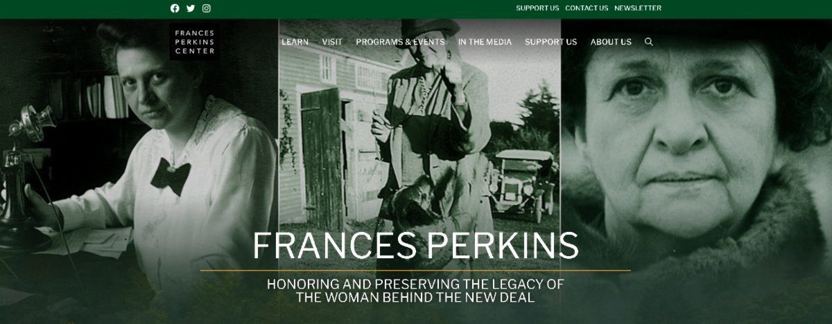 Frances Perkins Center tweet media