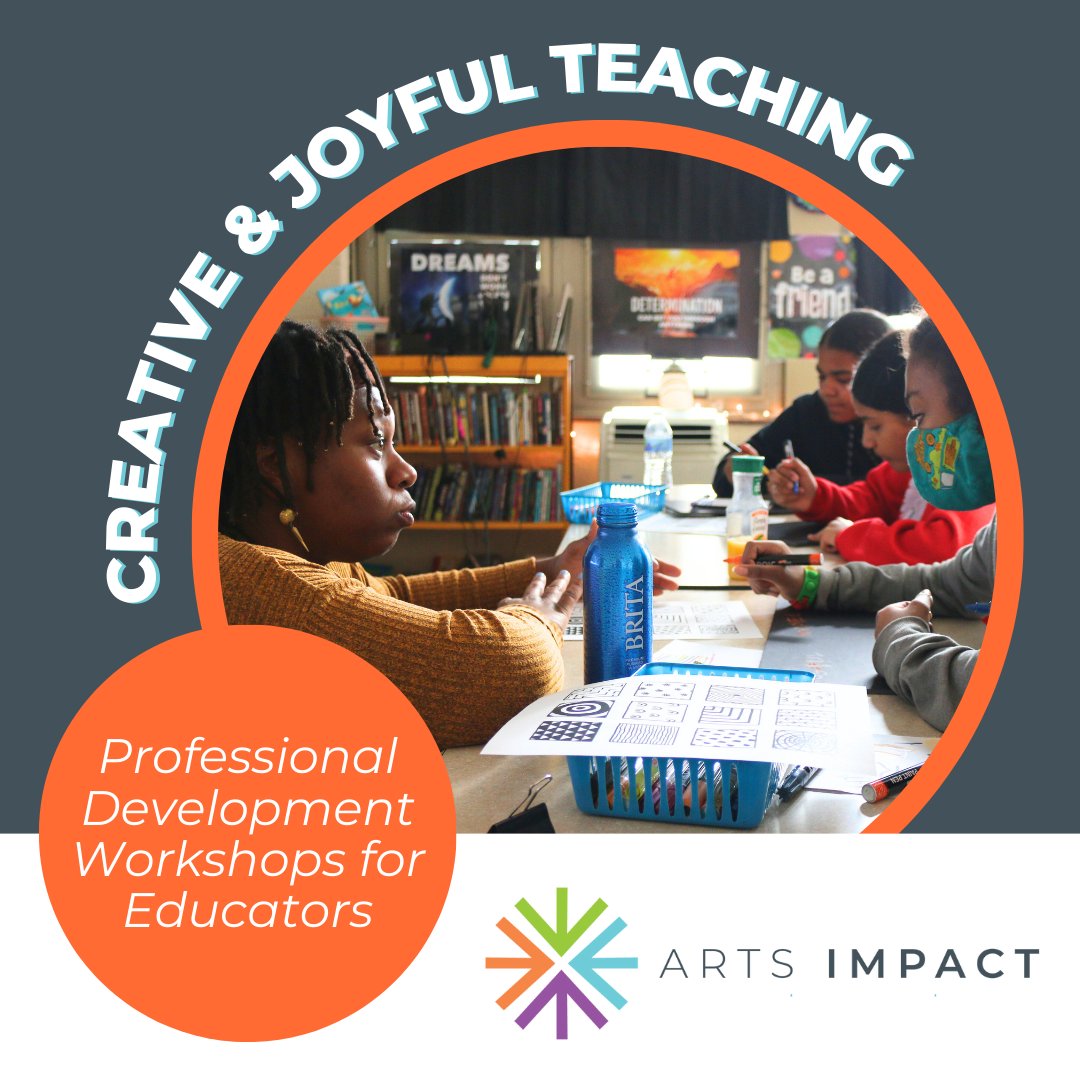This summer, we're excited to offer arts integration trainings for elementary educators. Join us to learn practical tools, tips, and techniques for building a more creative and joyful classroom! 

Registration and more details can be found at artsimpact.org/creative-joyfu…