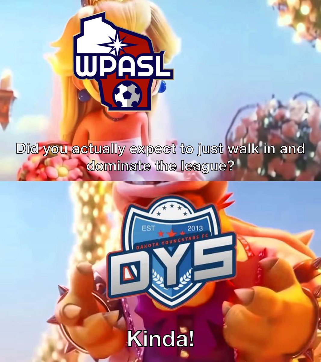 WPASLMemes's tweet photo. 0-3 to Lobos 🐺
0-6 to Union 🟠⚫️
Multiple twitter beefs
It’s been an interesting start in the league for Young Stars 😬

Ngl, the “kinda” is totally me, I was like 90% sure they were gonna run the table lol https://t.co/MPo6bzOoQk