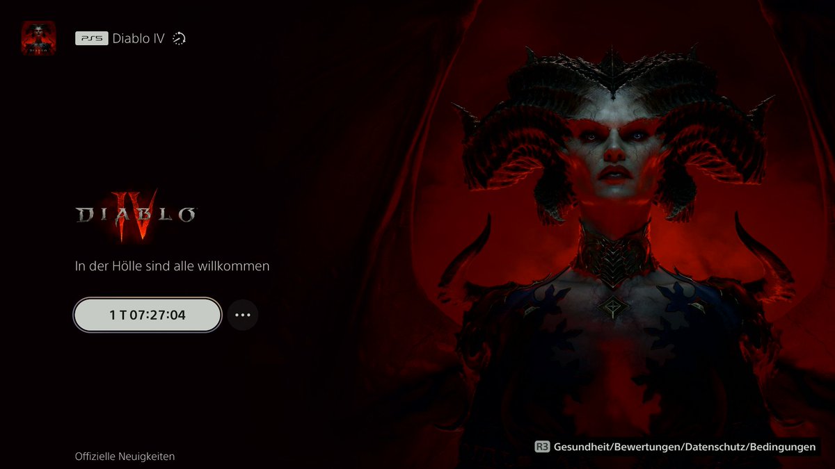 Nur noch knapp über einen Tag und 7 Stunden 😈 #DiabloIV