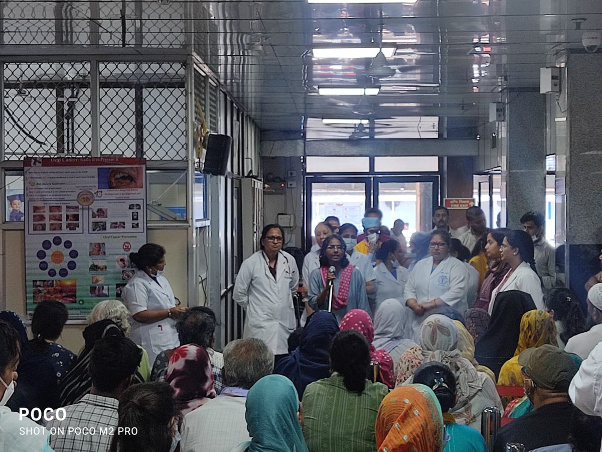 World no tobacco day was being celebrated in presence of patients & doctors in IRCH AIIMS today