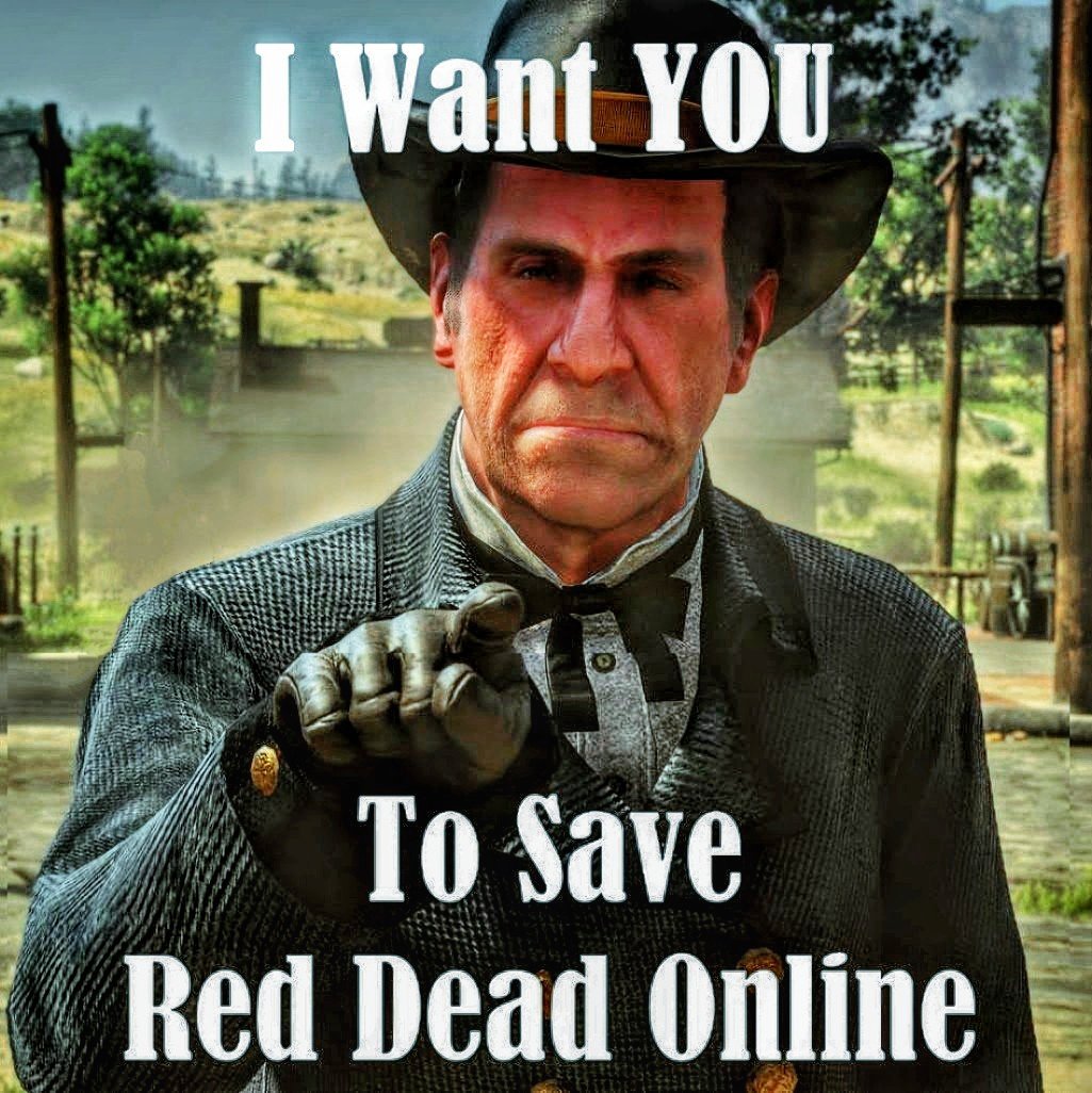 OutlawLinc's tweet photo. New #SaveRedDeadOnline Horley pic. Rockstar may ignore us but we must make them try very hard to ignore us. https://t.co/oynTtt0sKT