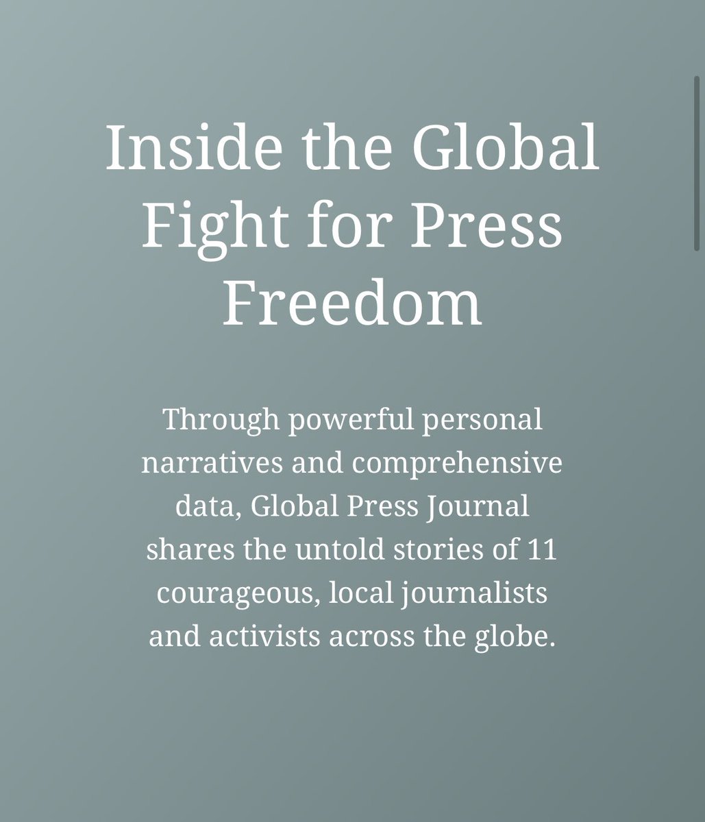 bibekbhandari's tweet photo. This @GlobalPress project offers insight into press freedom in some of the world’s underreported countries. Remarkable first-person narratives of local activists and journalists from Mexico to Mongolia, Nepal, Sri Lanka, Uganda, Zimbabwe, and more. 

https://t.co/ezTBRtfVKn https://t.co/jcW5ArMT5Z