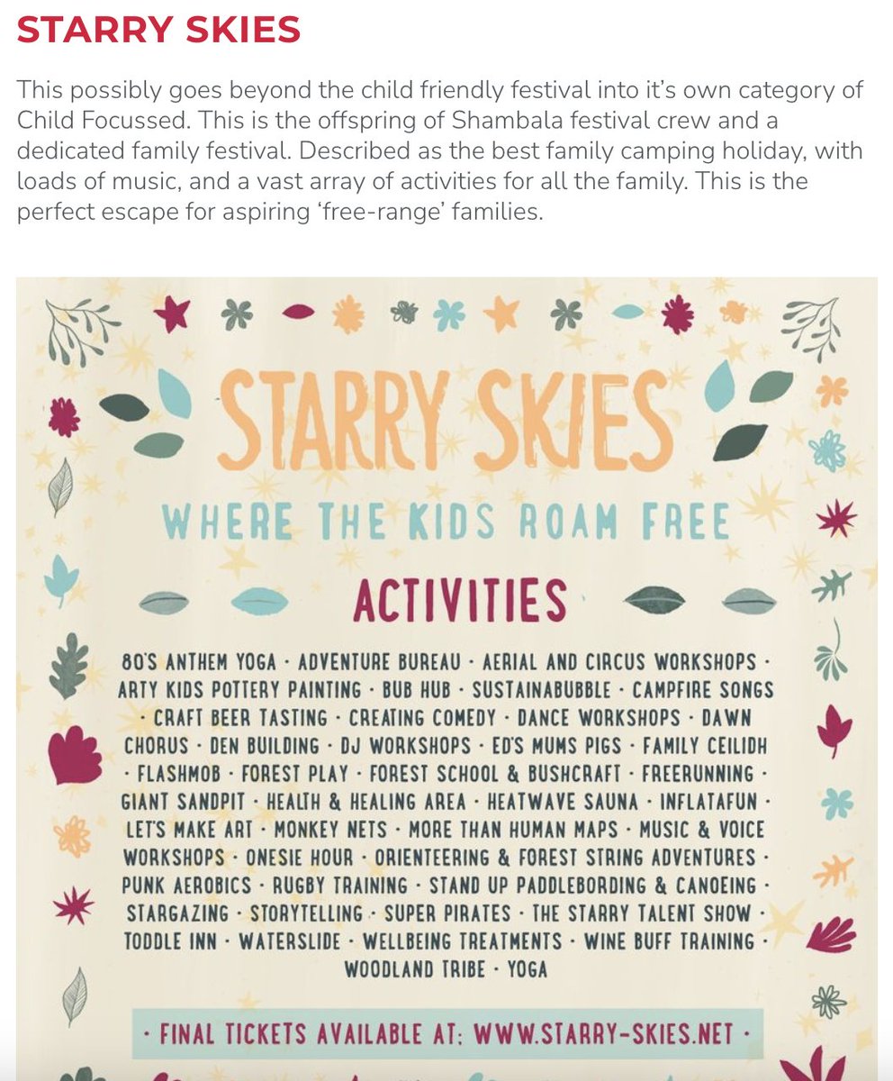 Starry Village (@_starryvillage) on Twitter photo Thanks for the feature <a href="/tntmagazine/">TNT Magazine</a>! "This goes beyond the child friendly festival into it’s own category of Child Focussed. The perfect escape for aspiring ‘free-range’ families." We've got space for a handful more families round the campfire this July: buff.ly/2ECOlj6 Thanks for the feature <a href="/tntmagazine/">TNT Magazine</a>! "This goes beyond the child friendly festival into it’s own category of Child Focussed. The perfect escape for aspiring ‘free-range’ families." We've got space for a handful more families round the campfire this July: buff.ly/2ECOlj6