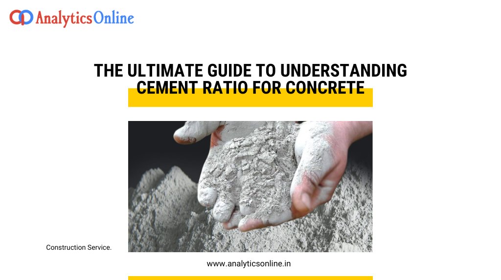 Propertyao_com's tweet image. Cement ratio for concrete can make or break your project. Learn how to calculate and use cement ratio effectively with this ultimate guide.
Visit: analyticsonline.in/blog/cement-ra…

#cementratio #concreteconstruction #analyticsonline