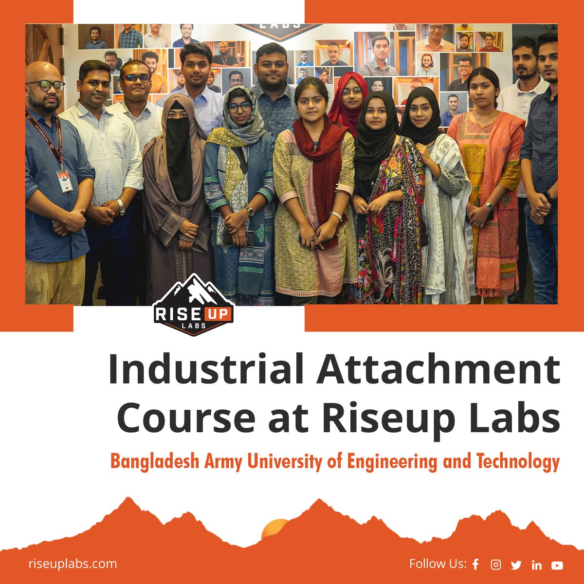 RiseupLabs's tweet image. Exciting times at Riseup Labs as we recently hosted a talented group of students from Bangladesh Army University of Engineering and Technology for their Industrial Attachment course! 🎉 🚀
#riseuplabs #IndustrialAttachment #SoftwareDevelopmentTraining"