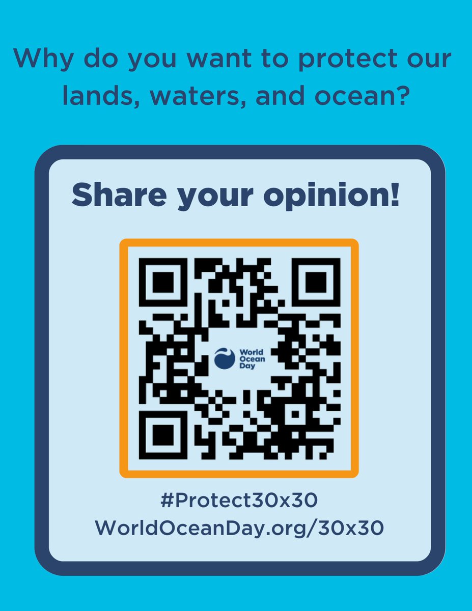 Happy #WorldOceanDay!🌅
@EastAyrshire @VibrantEAC @EACDigi_LfS 
To create a healthy ocean with abundant wildlife and to stabilize the climate, it’s critical that 30% of our planet’s lands, waters, and ocean are protected #Protect30x30
Share your opinion: surveymonkey.com/r/2023CAF?name…]