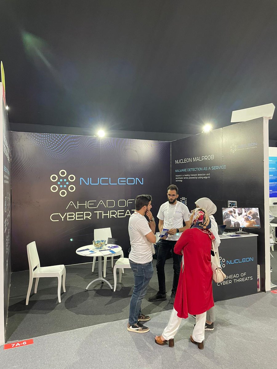 NucleonSec's tweet photo. 🔥 Unleash the future of cybersecurity at @GITEXAfrica 2023 with Nucleon Security!
💥 Visit our TWO extraordinary booths: Hall 7, Stand 7A-6 for cutting-edge malware protection, and booth 6A-89.
Don't miss this opportunity to secure your digital journey!⏳💻
#GITEXAfrica2023 https://t.co/uBOsOtYNvo