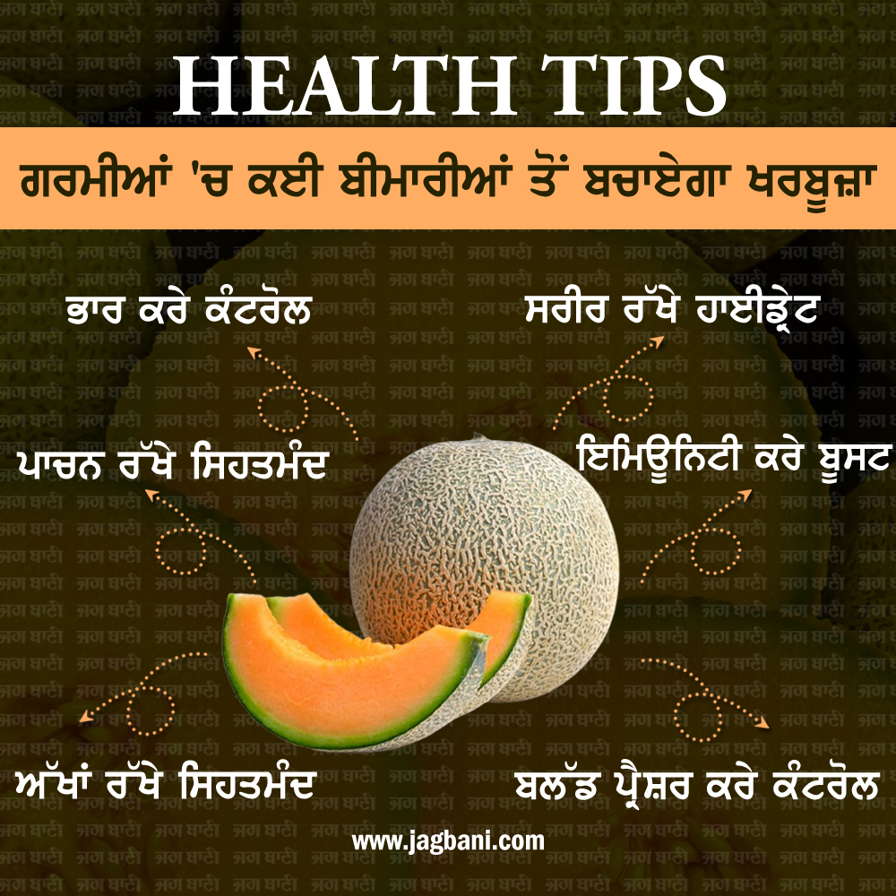 JagbaniOnline's tweet photo. ਗਰਮੀਆਂ 'ਚ ਕਈ ਬੀਮਾਰੀਆਂ ਤੋਂ ਬਚਾਏਗਾ ਖਰਬੂਜ਼ਾ
#Melon #Summer #ControlWeight #BoostImmunity #BloodPressure https://t.co/RQSrU1sayE
