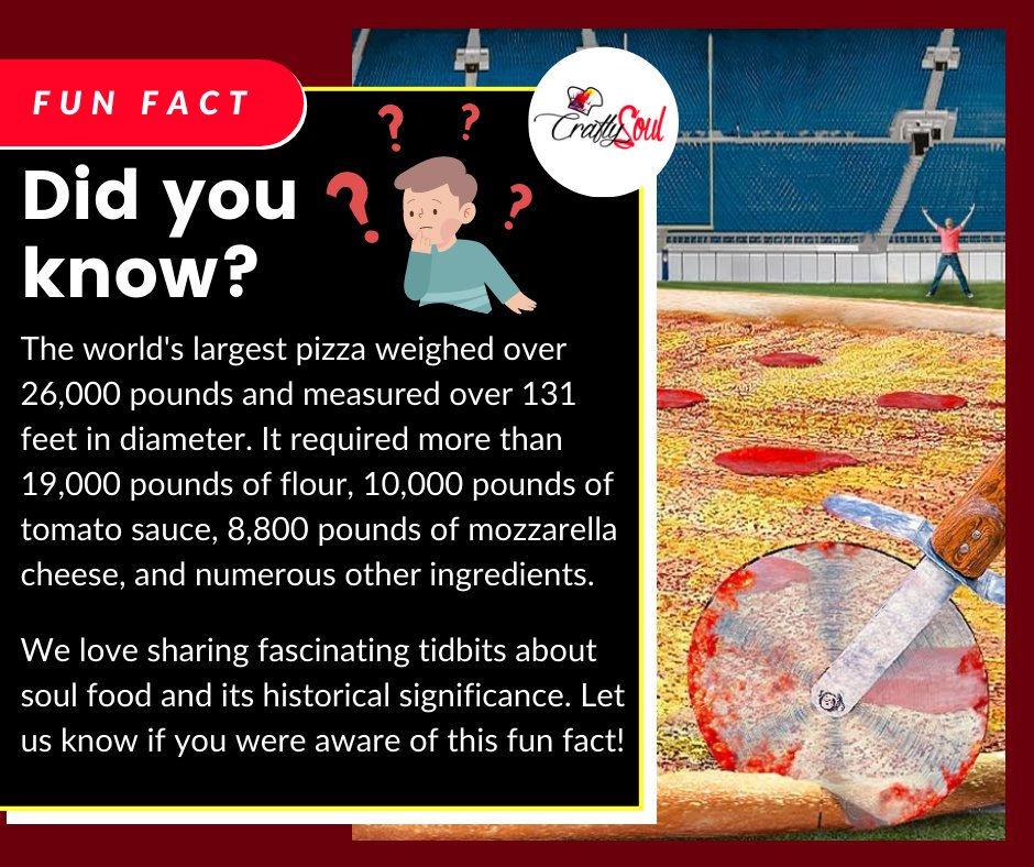 🍕🌍 Did you know🤔❓ 

Call us 📞 215-921-5598
Order now 👉 bit.ly/3zLkCDA
Visit us: 📍 5610 Lancaster Ave, Philadelphia, PA 19131, United States

#PizzaFacts #WorldRecordPizza #FoodTrivia #PizzaLoversUnite #FoodieFun #FoodTrivia #GiantPizza #Philadelphia #PhillyFoodies