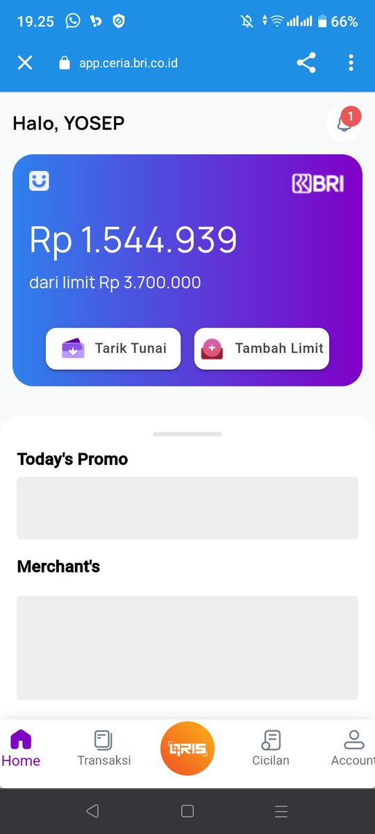 BeatID03's tweet photo. Halo min ko ini gk sesuai ya limitnya?? Dpet 3,7 dipake 1,1 ko sisanya segini??  @kontakBRI https://t.co/6xkw7QSjdj