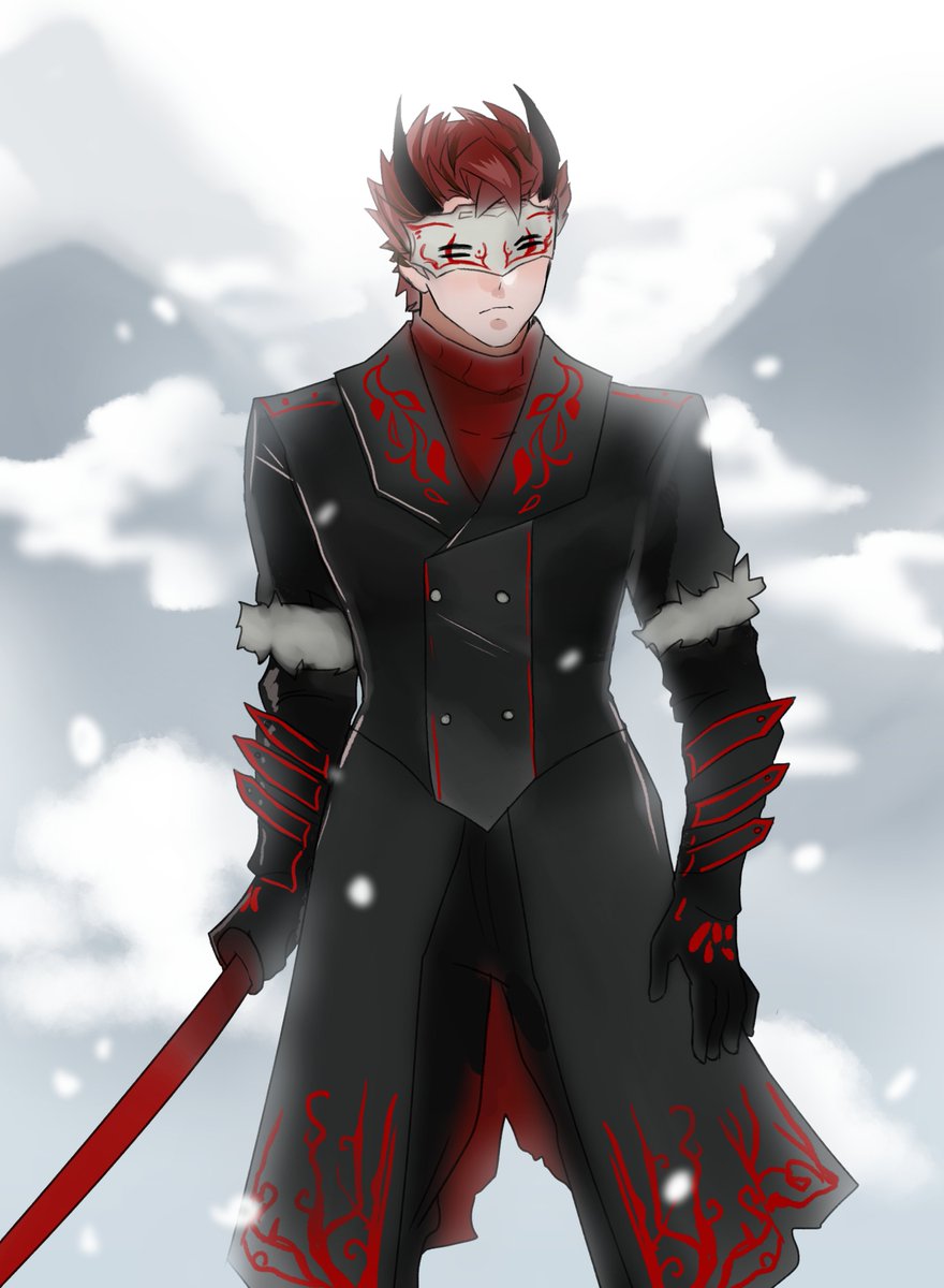 Yesterday was fire theme now it's snow theme
I think he looks cool 'w'
#RWBY