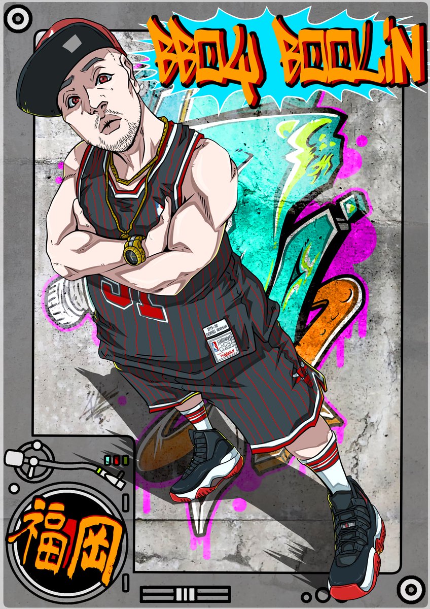breaking_manga's tweet photo. 漫画「THE BREAKING」アカウント、
プレゼントキャンペーン🎁

A賞(トレーディングカード化)に当選した、B-BOY BOOLINさんのイラストが完成🔥

おめでとうございます✨

#ブレイキン #ダンス https://t.co/MMTCjLyEx2