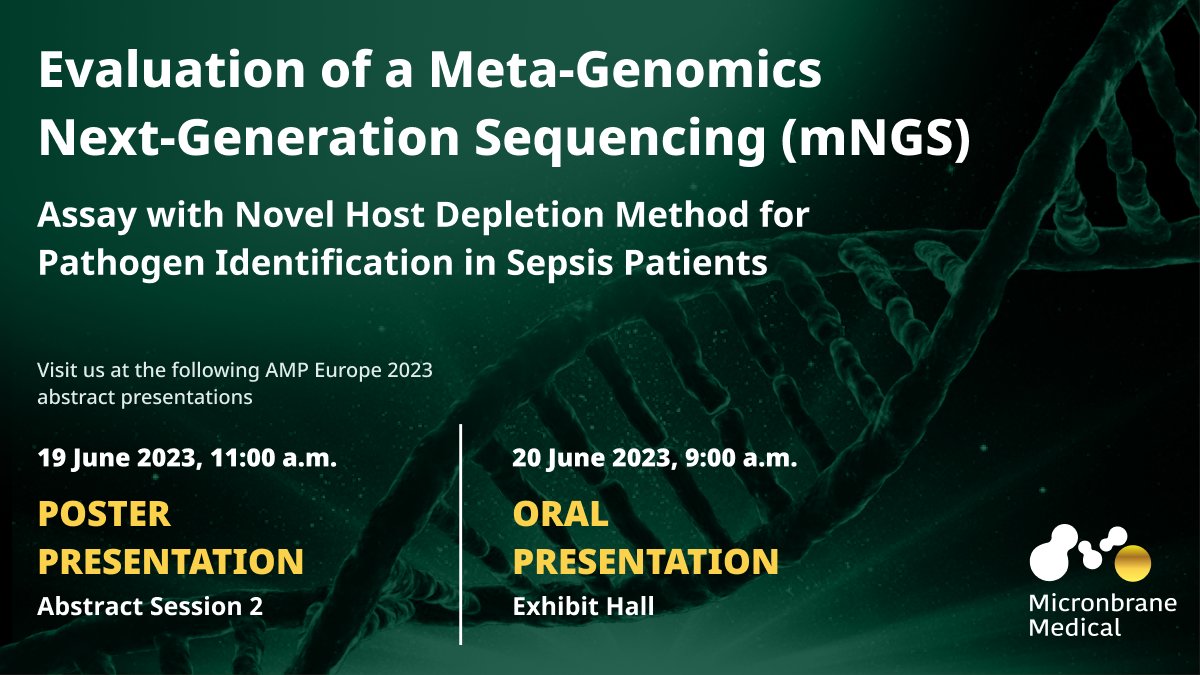 micronbrane's tweet photo. Going to #AMPEurope2023 (by @AMPath ) and want to learn about something truly revolutionary?

Visit us at our abstract presentations to find out more! https://t.co/h42EmZ72hk