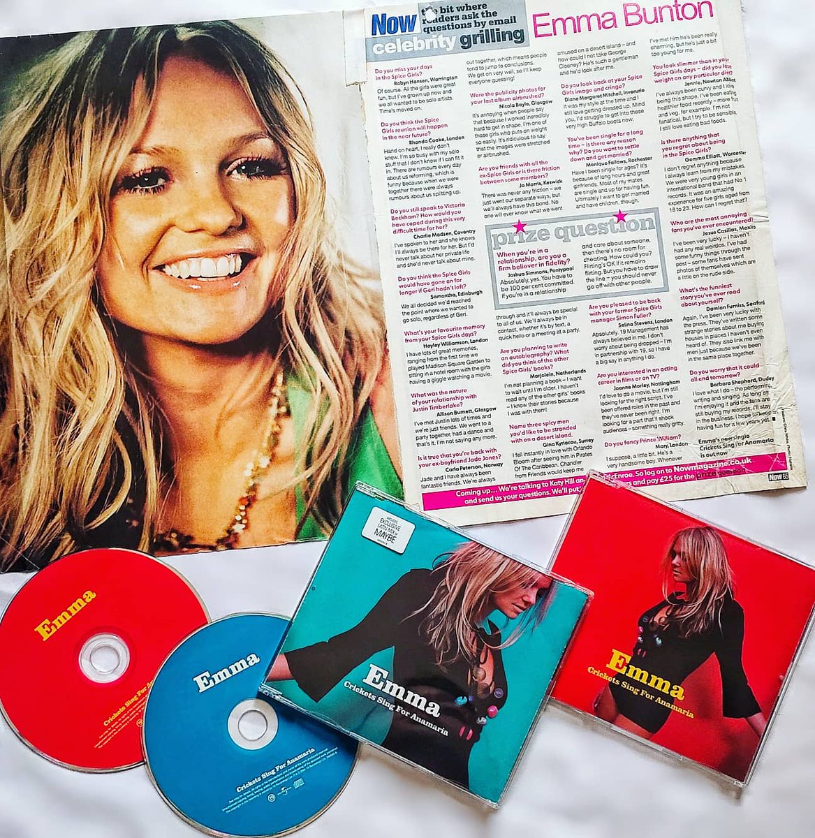 19 years ago @EmmaBunton released Crickets Sing For Anamaria on 31 May, 2004, as the fourth & final single from her second solo album, Free Me. The single debuted and peaked at #15 on the UK singles chart, & was Emma’s second single to miss out on a top-10 entry.