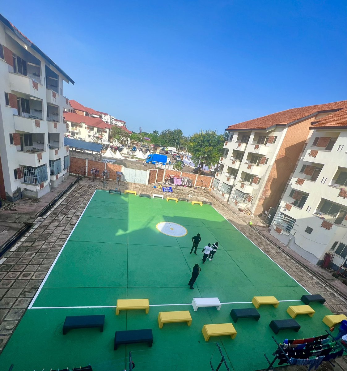 gbinteractiveuk's tweet photo. Exciting News! #PentHall “Football Quadrant” has received a fantastic makeover during their recent hall week celebrations. Get ready for a whole new level of excitement on the field! – and on our newly upgraded betting app on @MybetAfrica. Ur campus is next #MyBetAfricaDeyBe https://t.co/NRK9S4Z71I