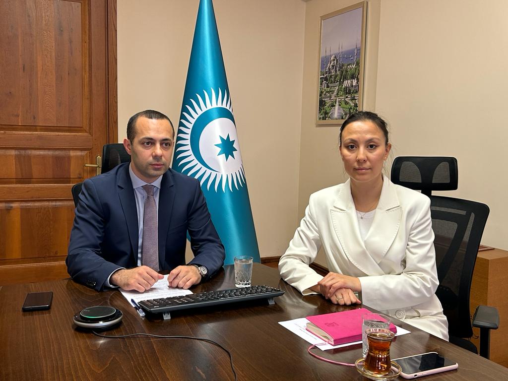 Turkic_States's tweet photo. .@Turkic_States delegation headed by Deputy Secretary General Mr. Sadi Jafarov @sajafarov attended the online meeting of the #HumanAnalytics Working Group co-organized by the Human Resources Office of the Presidency of Türkiye @tccbiko and the OTS Secretariat on 31 May 2023. https://t.co/xwvMDfAQPn