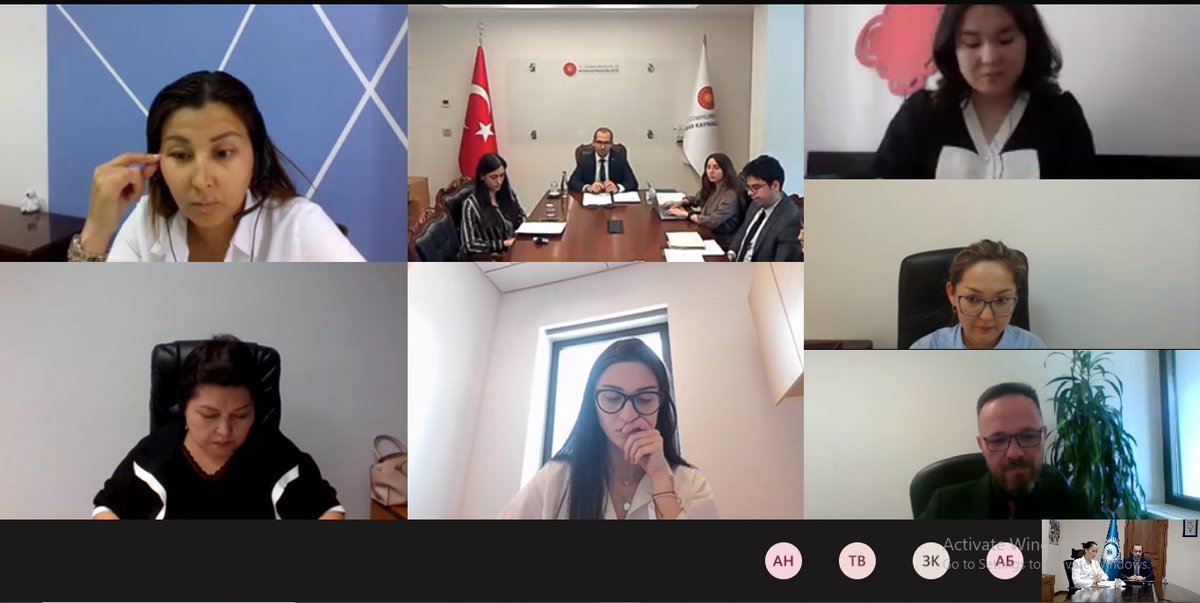 Turkic_States's tweet photo. .@Turkic_States delegation headed by Deputy Secretary General Mr. Sadi Jafarov @sajafarov attended the online meeting of the #HumanAnalytics Working Group co-organized by the Human Resources Office of the Presidency of Türkiye @tccbiko and the OTS Secretariat on 31 May 2023. https://t.co/xwvMDfAQPn