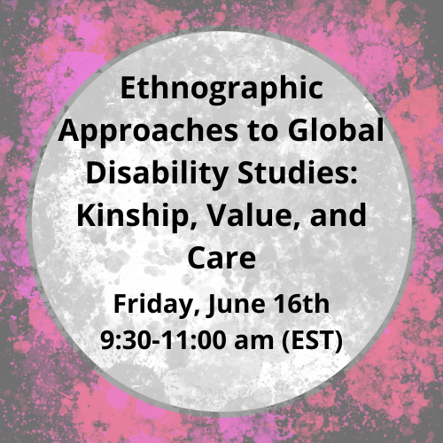 Centre for Global Disability Studies (@cgds_utsc) on Twitter photo The final event of the 2023 Critical Conversations series is June 16th! Join us for "Ethnographic Approaches to Global Disability Studies: Kinship, Value, and Care", with <a href="/Nessi_Maloney/">Vanessa Maloney</a>, Nilika Mehrotra, Michelle Friedner, & <a href="/Hanelizqui/">Hannah Q</a>! Register at: globaldisabilitystudies.ca/events-calenda… The final event of the 2023 Critical Conversations series is June 16th! Join us for "Ethnographic Approaches to Global Disability Studies: Kinship, Value, and Care", with <a href="/Nessi_Maloney/">Vanessa Maloney</a>, Nilika Mehrotra, Michelle Friedner, & <a href="/Hanelizqui/">Hannah Q</a>! Register at: globaldisabilitystudies.ca/events-calenda…