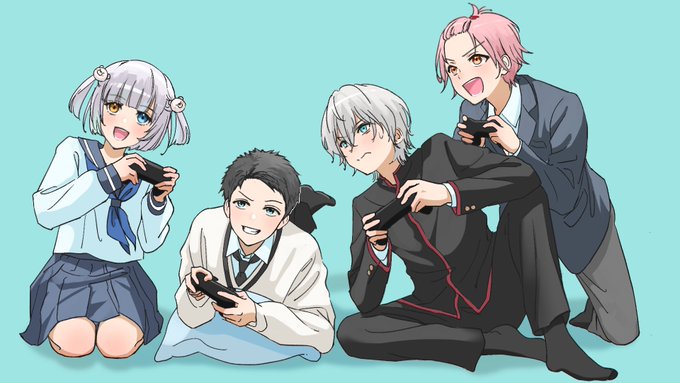 「holding game controller playing games」 illustration images(Latest)