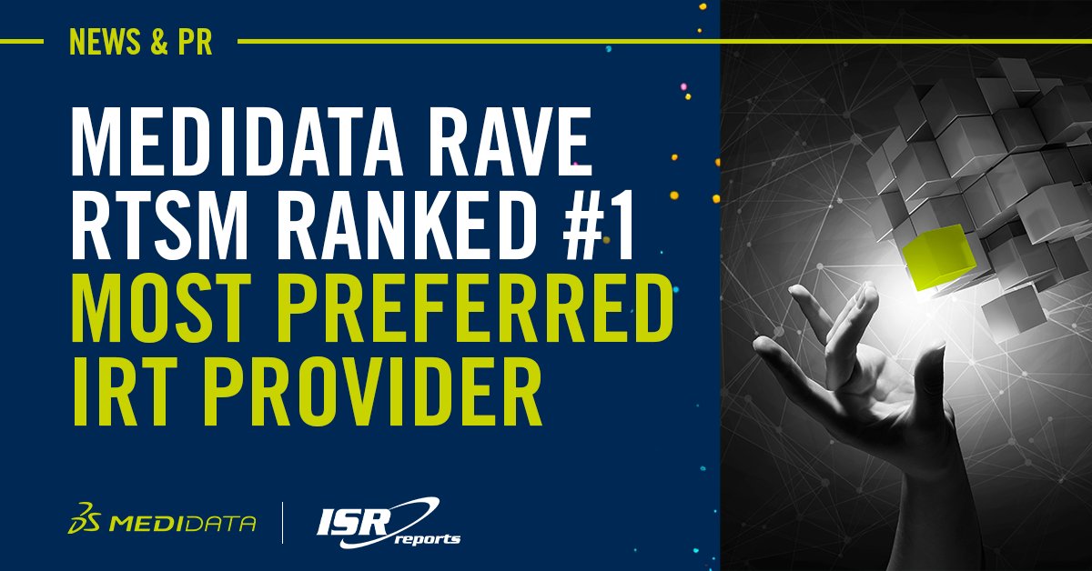 AusTXTucker's tweet photo. .@Medidata Rave #RTSM was named Most Preferred Provider in @ISRreports’s Independent IRT Report, outranking all other providers. Learn more: https://t.co/jlTntM8Ph7
#ExperienceThatDelivers https://t.co/ddQKAbgY9l