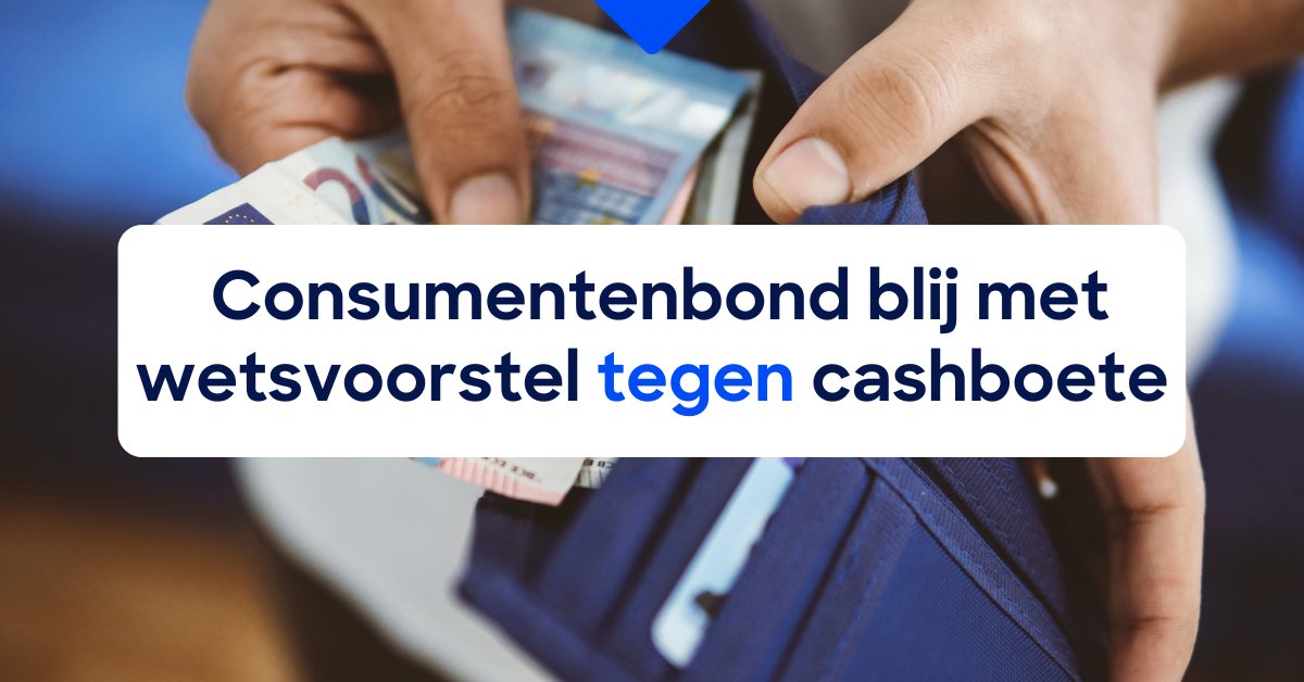 We zijn blij met de wettelijke maatregelen tegen #cashboetes die minister Kaag vandaag voorstelt aan de #TweedeKamer. Deze moeten ervoor zorgen dat het gebruik van contant geld makkelijk en betaalbaar blijft voor consumenten 👛➡️ consumentenbond.nl/nieuws/2023/co…