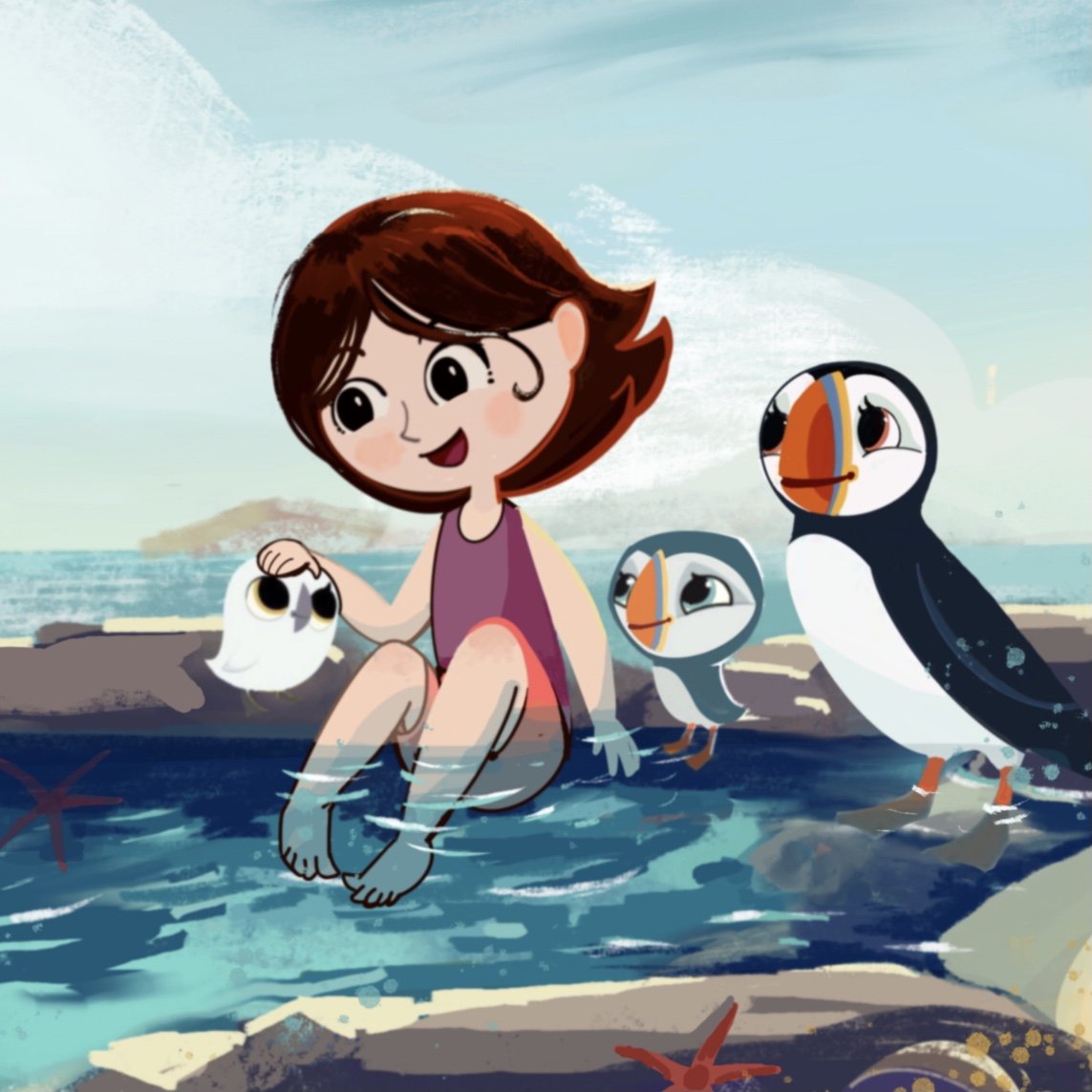 New little fanart of Song of the Sea and Puffin Rock
#songofthesea #puffinrock  #CartoonSaloonfanart